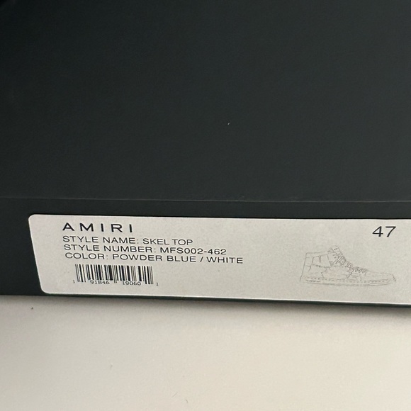 Amiri shoes - Powder blue high top skeleton - Picture 6 of 8